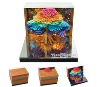 Calendrier 3D 2026, calendrier avec 52 calendriers hebdomadaires pour 2026, livre magique et carnet de notes en papier sculpté en forme de chouette, convient pour la décoration de chambre et de bureau