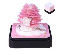 Calendrier 3D 2026 - Calendrier Bloc-Notes Sculpté | Bloc-Note à Pages Détachables Sculptées 3D pour Bureau, Salon, Étude, Chambre, École et Bibliothèque - Décoration Bureau et Bibliothèque