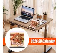 Calendrier 3D 2026 - Calendrier De Bureau 3D Avec Couverture En Acrylique,Fournitures d'Écriture pour Voyage Chambre Bureau École - Cadeau Appartement Voyage
