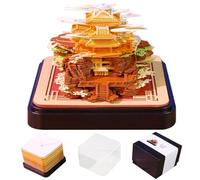 Calendrier 3D 2026 - Calendrier de bureau en papier déchirable avec bloc-notes quotidien, se transformant en superbe œuvre d'art 3D, parfait pour la décoration du bureau et de la maison, bloc-notes 2