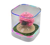 Calendrier 3D 2026 - Calendrier de la maison dans les arbres | Sculpter le tampon de mémo | Planificateur décoratif avec notes adhésives design d'art pour studio de bureau étagère