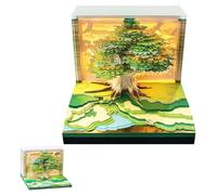 Calendrier 3D 2026 - Carnet de notes artistique avec révélation surprise dans les arbres, bloc-notes détachable pour décoration de bureau