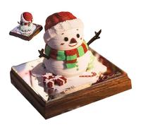 Calendrier 3d 2026 Christmas Snowman Sculpture Sculpture Calendrier 2026 RIP ARRIVER 3D PAD MOMO POUR LA MÉMO