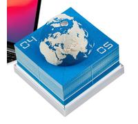 Calendrier 3D 2026, décoration de table, en forme de terre, pour bureau, maison, école, salle de conférence, cadeau d'anniversaire et