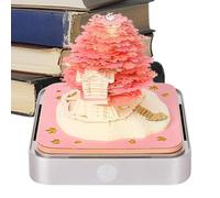 Calendrier 3D | 2026 Flower 3d Calendar Tear Away Paper | Memo Pad Arts & Crafts Accessoires de bureau l'anniversaire de Noël pour Adultes Home Office School Family Planning