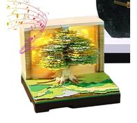 Calendrier 3D 2026 horloger, bloc de notes 3D pour décoration | Bloc-notes amovible décoratif pour assistants exécutifs, école, étudiants, professeurs pigistes, maison, table d