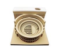 Calendrier 3D 2026 - Planificateur hebdomadaire Pop-up Du Colisée Romain | Bloc-notes Artistique Pour Sculptures De Papier | Présentoir De Bureau Écologique Avec Base Acrylique De 200 Pages, Cadeau De