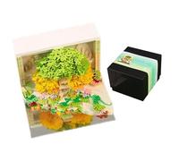 Calendrier 3D 2026 | Sculpture en papier 3D Almanach - Carnet de notes avec motif d'arbre avec fleurs et feuilles détachables pour classe, école, déplacement, entraînement, Noël, vacances, Ma