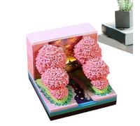 Calendrier 3D 2027 Bloc-notes en forme d'arbre avec lumière LED