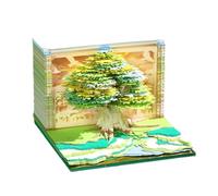 Calendrier 3D 2027 Bloc-notes en forme d'arbre avec lumière LED