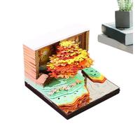 Calendrier 3D 2027 - Coussin mémo en forme d'arbre avec lumière LED