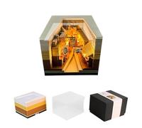 Calendrier 3D 2027, sculpture panoramique sur papier, combiné avec des lumières sculptées en papier et un calendrier 3D, convient pour la prise de notes, les ornements décoratifs, les cadeaux de