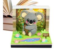 Calendrier 3D À Détacher Bloc-Notes Mémo Pièce Horaire Sculpture Koala En | Bloc-notes Calendrier Artistique pour Maison Bureau École Salon Salle d'Étude Salle de ibliothèque