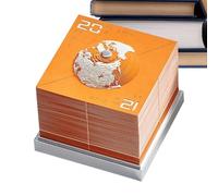 Calendrier 3D avec design d'horloge 2026, décoration de table en forme de terre - calendrier artistique sculpture sur papier, pour anniversaire, fête, bureau, maison, appartement, indépendant