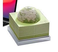 Calendrier 3D avec horloge 2026, décoration de bureau en forme de terre, calendrier de bureau à feuilles détachables, pour anniversaire, fête, bureau, maison, appartement, étudiants