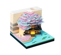 Calendrier 3D - Bloc mémo 2027 avec éclairage LED | Calendrier en papier pour maison, école, dortoir, appartement, chambre à coucher, salon