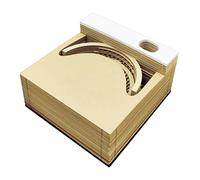 Calendrier 3D Bloc-Notes 2026 - Bloc-notes à Pages Détachables pour Sculpture du Temps - Calendrier 3D Découpage Papier Carnet De Notes,Pour Prise De Notes Planification Suivi Des Habitudes Et Marque-