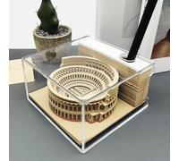 Calendrier 3D Bloc-Notes 2026 - Bloc-notes à Pages Détachables pour Sculpture du Temps | Calendrier De Bureau Mini 3D À Pages Arrachables | Pour Noël Housewarming Thanksgiving Bureaux Et Décoration De