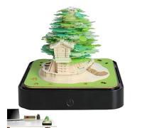 Calendrier 3D | Bloc-notes avec calendrier en papier sculpté - Décoration manuelle 3D en papier sculpté pour étude, lieu de travail, chambre et maison | pour résidence étudiante, maison, école,