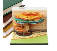 Calendrier 3D,Calendrier Arbre 2026 Cahier Décoration de Bureau - Papier Sculpture Art Artisanat Décoration de la Maison,Cadeau pour Enseignant Famille Chambre Étudiant Bureau Vacances