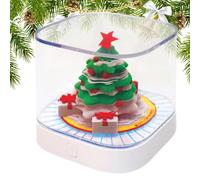 Calendrier 3D, calendrier de bureau arbre de Noël 3D avec lumière, planificateur horaire pour adultes et, gestion du temps, planification quotidienne, suivi des tâches