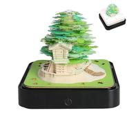 Calendrier 3D de bureau 2026, calendrier de notes avec art en papier - Décoration 3D Memopad pour espace de travail, bibliothèque, bureau, chambre, studio et salon - pour résidence étudiante, Ho