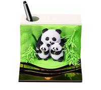 Calendrier 3D de bureau 2026 Panda amovible 3D Bloc-notes, sculpture papier décoratif pour réception, salles de réunions, bureau | Freelancers assistants exécutifs