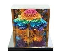 Calendrier 3D De Bureau - Calendrier 2026 52 Semaines en Papier Artisanal | Bloc-Notes Décoratif pour Planification d'Événements | Pour Maison Bureau École et Célébrations