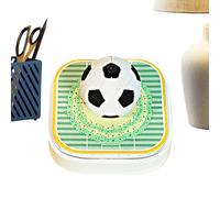 Calendrier 3D de Mesure du Temps 2026, Décor de Bureau en Forme de Football, Calendrier à Effeuiller 3D, pour les Enthousiastes de Sport Anniversaire Bureau Maison Freelances Enseignants Table de Chev