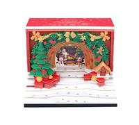 Calendrier 3D décembre 2025 & 2026 - Arc de Noël | Calendrier de l'avent 2025 | Calendrier de bricolage pour vous avec feuille de modèle en papier | Décoration de bureau élégante