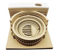 Calendrier 3D détachable 2026 Colisée romain, montre, bureau, décoration d'intérieur, 8, 1 x 8, 1 cm