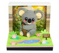 Calendrier 3D détachable en papier Koala Sculpture Memo Pad | Bloc-notes artistique pour bureau, école, salon, salle de classe, étude, bibliothèque