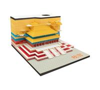 Calendrier 3D Memo Pad 2026 - Bloc-notes de la ville interdite, art sur papier découpé de 10 cm, présentoir avec étui en acrylique, décoration créative pour bureau, sculpture unique | De