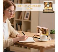 Calendrier 3D Pièce Temporelle 2026 - Art de Sculpture sur Papier à Pages Détachables Bloc-Notes - Bloc-Notes Sculpté en Forme de à Pages Arrachables pour Thanksgiving Noël Cadeau Maison