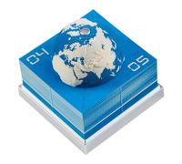 Calendrier 3D Tear Away 2025,Calendrier Terre 3D 2025 - Calendrier Détachable Calendrier 3D - Notes Autocollantes De Calendrier De Pièce De Temps De La Terre 3D, Art De Sculpture Sur Papier De Calendr