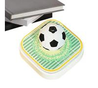 Calendrier 3D Zeitstück 2026 en forme de football avec sculpture et | Bloc-notes 3D détachable en papier sculpté pour enregistrement, planificateur, suivi des habitudes et lecture