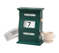 Calendrier A : ABS de 6,1 pouces | Calendrier perpétuel de table | Ornement de bureau | Cadeau élégant qui fournit une de la date élégante et fonctionnelle pour les bureaux, les salons