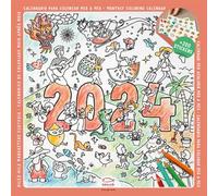 Calendrier à colorier - Salmonete Design - Triangle Postals - relié - Calendrier