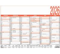 Calendrier à panneaux 6M/1S