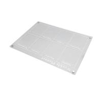 Calendrier Acrylique pour Réfrigérateur, 15,7 X 11,8 Pouces | Tableau magnétique effaçable à sec avec 6 marqueurs pour la planification des repas, transparent