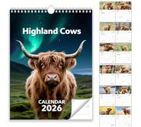 Calendrier agricole 2026 - Calendrier mural décoratif de 12 mois, idéal à offrir, pour organiser son quotidien, calendrier nature familial pour adultes, famille, amis, femmes et hommes (1pc)