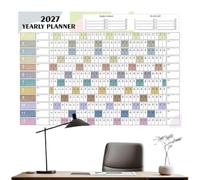 Calendrier Annuel - 12 Mois, Grand Format, Épais Double Face