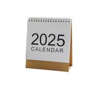 Calendrier annuel 2025 - Calendrier de bureau simple - Calendrier sur pied - Petit calendrier de bureau pour l'école