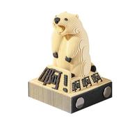 Calendrier annuel 2026 3D en papier bloc-notes mignon requin ours lapin sculpture papier calendrier maison calendrier cadeau calendrier 3D notes 3D panda calendrier de bureau calendrier animal