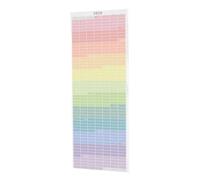 Calendrier annuel 2026 - Grand format - 30,5 x 91,4 cm - Aperçu sur 12 mois - Pour le bureau, la maison, la cuisine, la famille, la mise en page mensuelle - Section de notes pratiques pour la