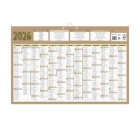 Calendrier annuel mural 2027 - Natura - 43 x 65 cm