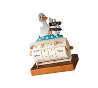 Calendrier annuel rotatif manuel en plastique, ornement de bureau, base stable, cadeaux créatifs, conception pour les occasions, s ' adapte bien zones d ' étude