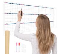 Calendrier Ardoise Effaçable,Tableau de Planification Mensuel - Planificateur Mensuel Sans Date Pour Bureau Salle de uisine Préparation Repas Maison Salle d'Étude de Gym