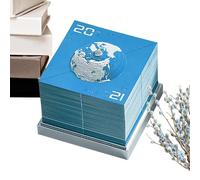 Calendrier Art Time Piece 2024 - Calendrier 2024, art en papier, décorations pour la maison, notes adhésives - Sculpture en papier créative de l'ornement du calendrier du ballon pour la salle de