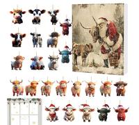 Calendrier 'Avent 2024,Calendrier 'Avent de Noël - ' 2024 Compte à rebours pour Noël à et Highland - Compte à rebours de, calendrier 'Avent pour les, genit